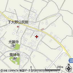 香川県三豊市山本町大野2544周辺の地図