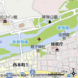 財田川周辺の地図