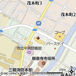 観音寺囲碁会館周辺の地図