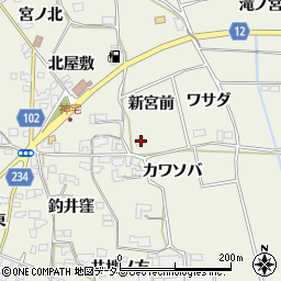 徳島県板野郡上板町神宅新宮前周辺の地図