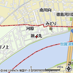 徳島県板野郡北島町中村鍬ノ先周辺の地図