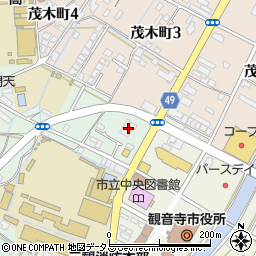 百十四銀行観音寺支店周辺の地図