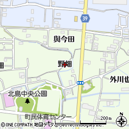 徳島県北島町（板野郡）中村（野畑）周辺の地図