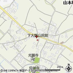 香川県三豊市山本町大野2157-2周辺の地図
