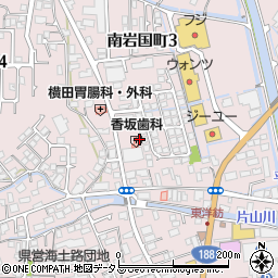 香坂歯科医院周辺の地図