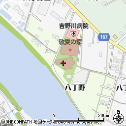 特別養護老人ホーム吉野川荘　デイサービスセンター周辺の地図