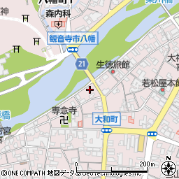 香川県観音寺市観音寺町甲-3406周辺の地図
