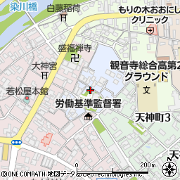香川県観音寺市幸町周辺の地図