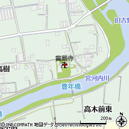 宝巌寺周辺の地図
