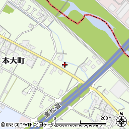 香川県観音寺市本大町1334周辺の地図