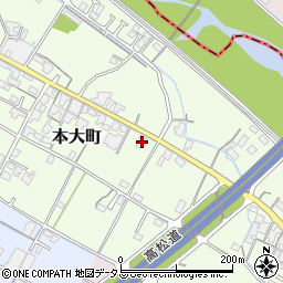 香川県観音寺市本大町1121周辺の地図