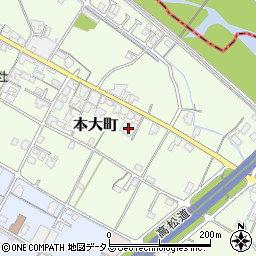 香川県観音寺市本大町1148-1周辺の地図