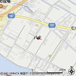 徳島県板野郡松茂町笹木野八上周辺の地図