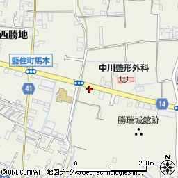 徳島県板野郡藍住町勝瑞東勝地96-11周辺の地図