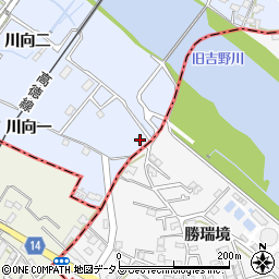 徳島県鳴門市大麻町市場川向二11周辺の地図