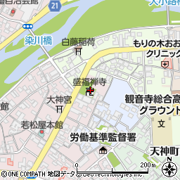 盛福禅寺周辺の地図