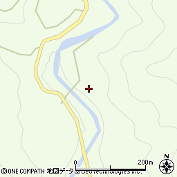 東俣谷川周辺の地図