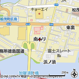 徳島県松茂町（板野郡）広島（南ハリ）周辺の地図