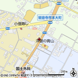 香川県観音寺市古川町203周辺の地図