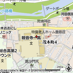 香川県立観音寺第一高等学校周辺の地図