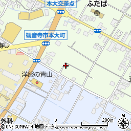 香川県観音寺市本大町1545周辺の地図