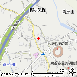 徳島県上板町（板野郡）泉谷周辺の地図