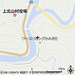 上北山村役場　保健福祉課周辺の地図
