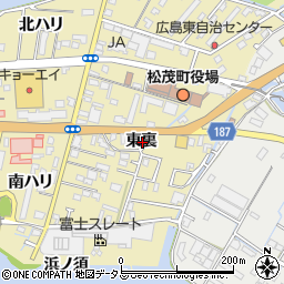 徳島県板野郡松茂町広島東裏周辺の地図