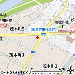 ビジネスホテル観音寺周辺の地図