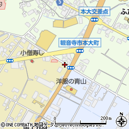香川県観音寺市本大町1576-1周辺の地図