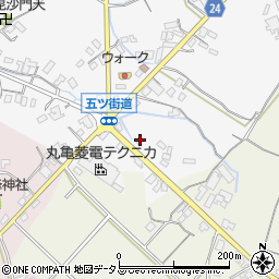 香川県三豊市豊中町上高野97周辺の地図