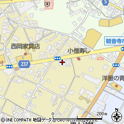 香川県観音寺市吉岡町43周辺の地図