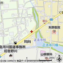 徳島県板野郡藍住町矢上川向29周辺の地図