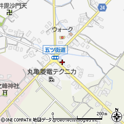 香川県三豊市豊中町上高野87周辺の地図