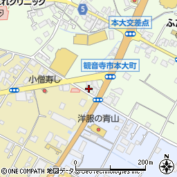 香川県観音寺市本大町1576周辺の地図