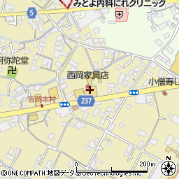 有限会社西岡家具店周辺の地図