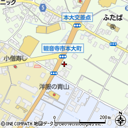 香川県観音寺市本大町1585周辺の地図