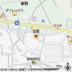 宝島周辺の地図