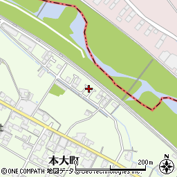 香川県観音寺市本大町1374-7周辺の地図