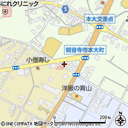 香川県観音寺市本大町1577周辺の地図
