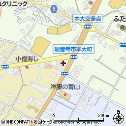 香川県観音寺市本大町1573周辺の地図