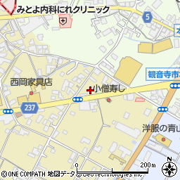 香川県観音寺市吉岡町20周辺の地図