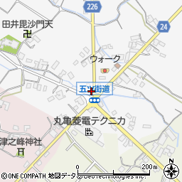 香川県三豊市豊中町上高野120周辺の地図
