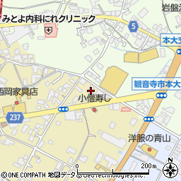 香川県観音寺市吉岡町14周辺の地図