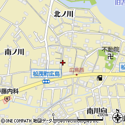 徳島県板野郡松茂町広島古屋敷周辺の地図