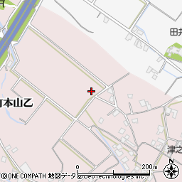 香川県三豊市豊中町本山（乙）周辺の地図