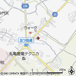香川県三豊市豊中町上高野114周辺の地図