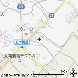 香川県三豊市豊中町上高野112周辺の地図