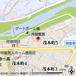 河田医院周辺の地図