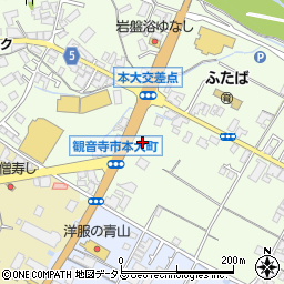 香川県観音寺市本大町1591周辺の地図